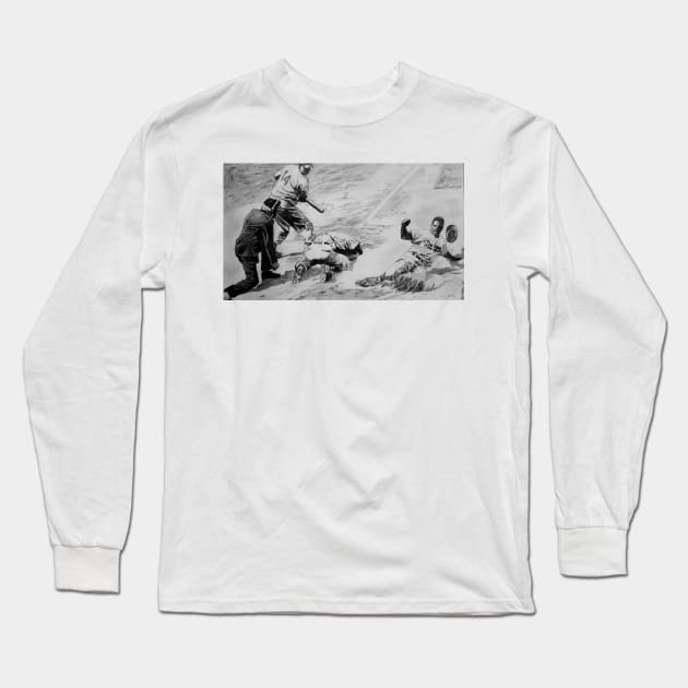 Jackie Robinson Long Sleeve T-Shirt by BryanWhipple